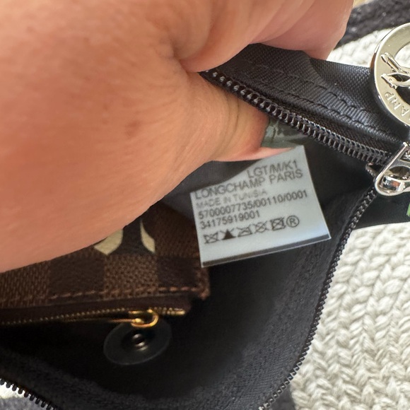 Longchamp pouch with strap